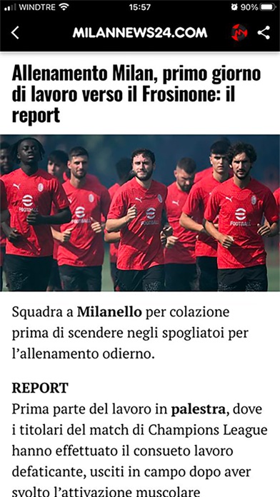 Milannews24 Screenshot