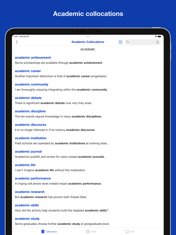 Academic Collocation Listのおすすめ画像1