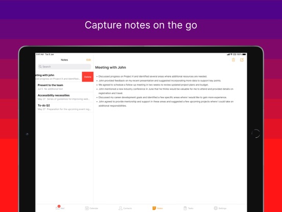 Ivanti Email+ iPad app afbeelding 5