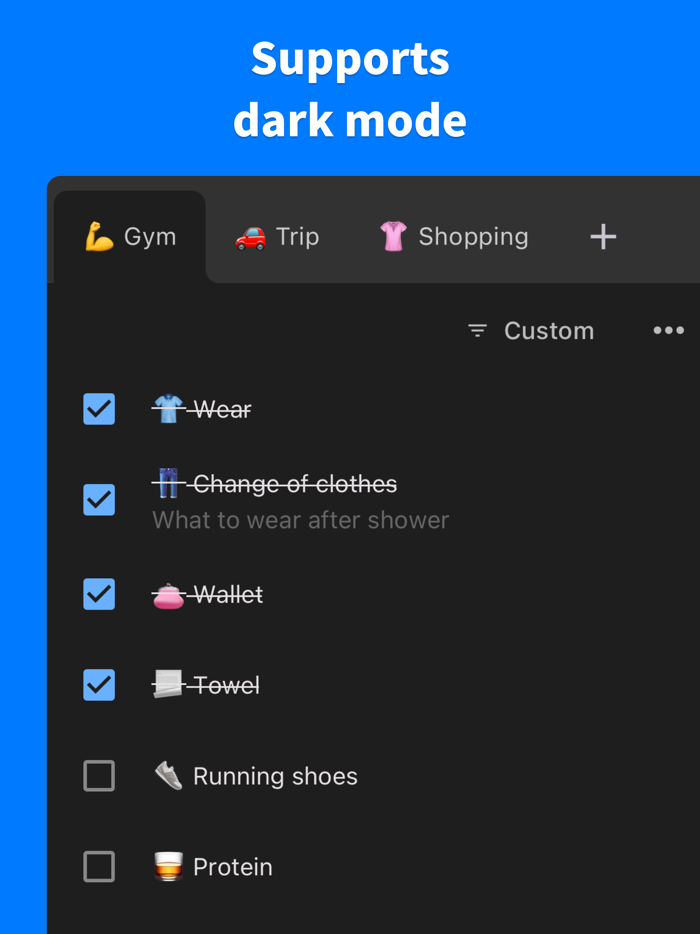 PrepList - Check your routine