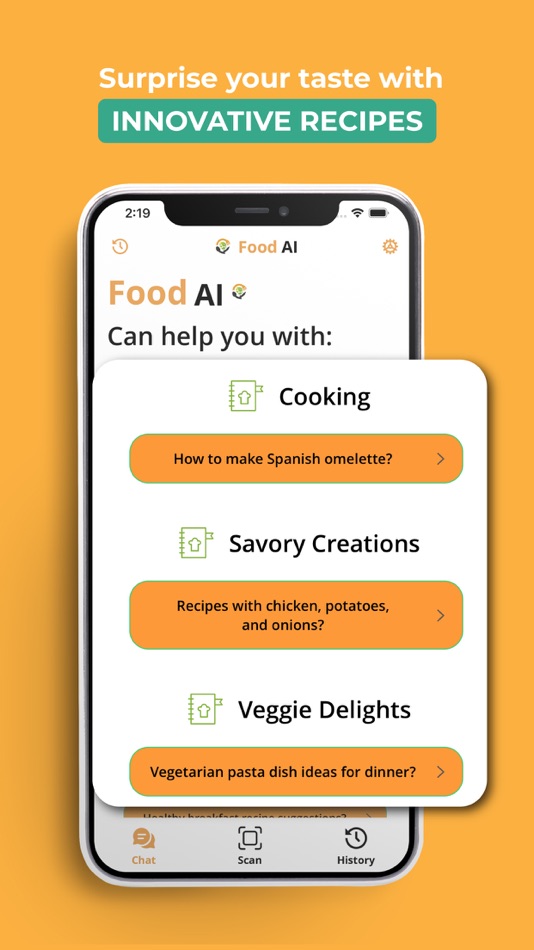 #2. Food AI - Recipe Generator (iOS) 来自: Malik Hamza Khalid
