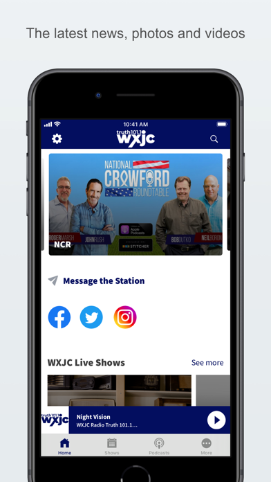 WXJC Radio Screenshot