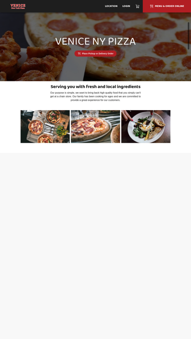 Venice NY Pizza Screenshot