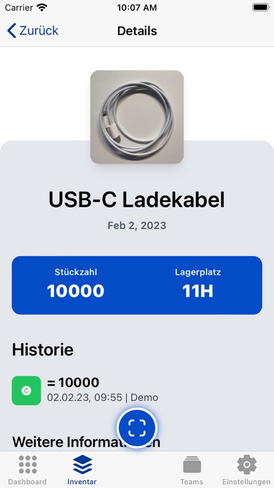#3. Simple Inventory App (iOS) 由: Fabian Bentz