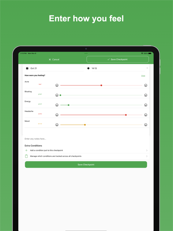 Eat Smart Kiwi: Food Diary iPad screenshot 4 - Health & Fitness app
