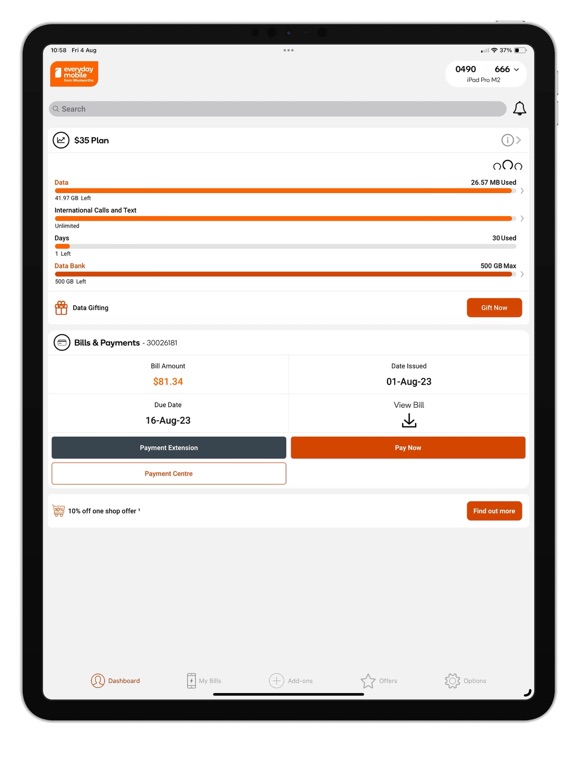 App screenshot