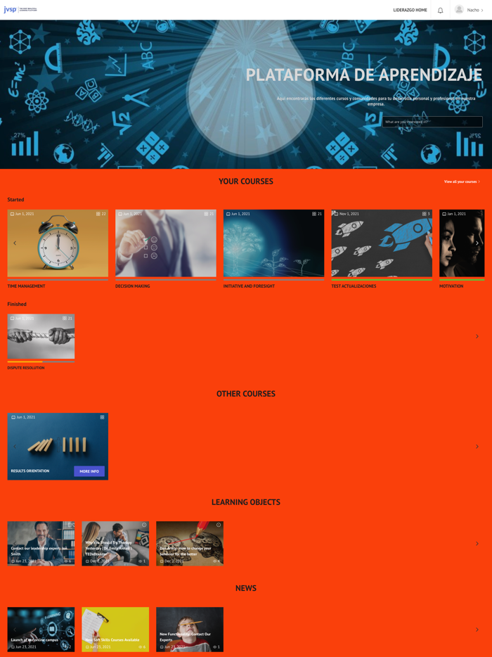 jvsp Learning Platform
