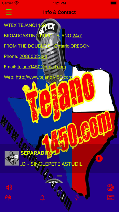 WTEX Tejano1450 Screenshot