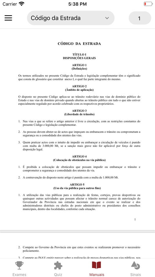 #5. Código e Sinais de Trânsito (iOS) 由: Jeronimo Sitefane
