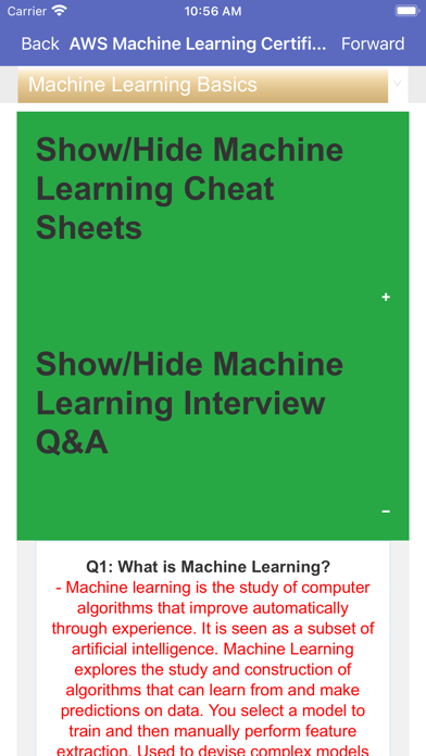 AWS Machine Learning Prep PRO Screenshot