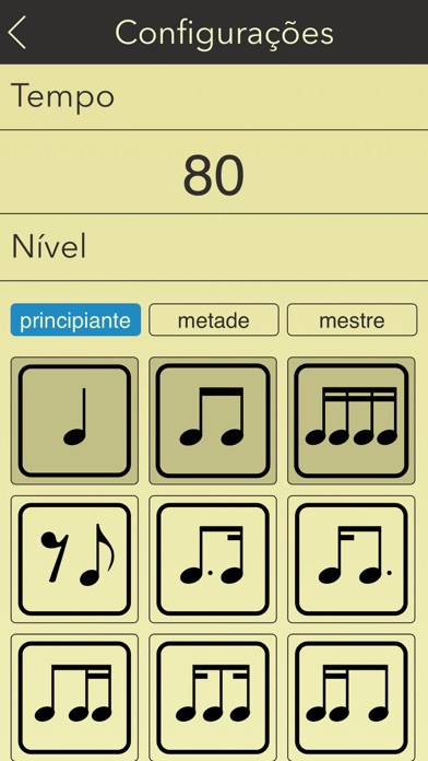 Ritmo: Leia notas rítmicas.