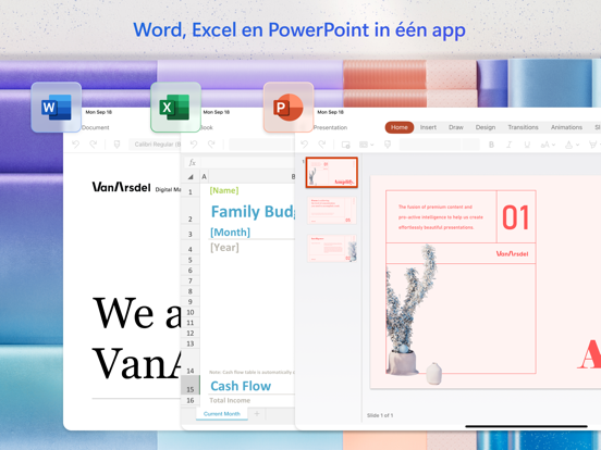 Microsoft 365 (Office) iPad app afbeelding 2