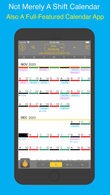 FireSync Shift Calendar