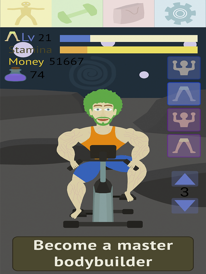 Muscle clicker Gym game