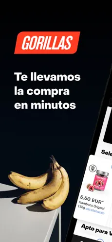 Screenshot 1 Gorillas: Tu súper en minutos iphone