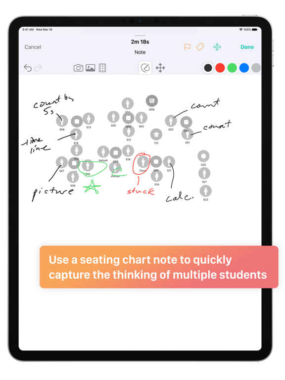 LessonNote iPad screenshot 4 - Education app