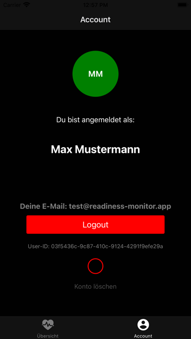 Readiness Monitor Screenshot