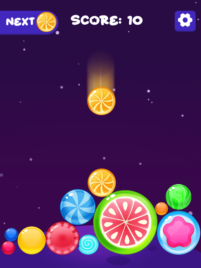 Drop and Merge Fruit Candies