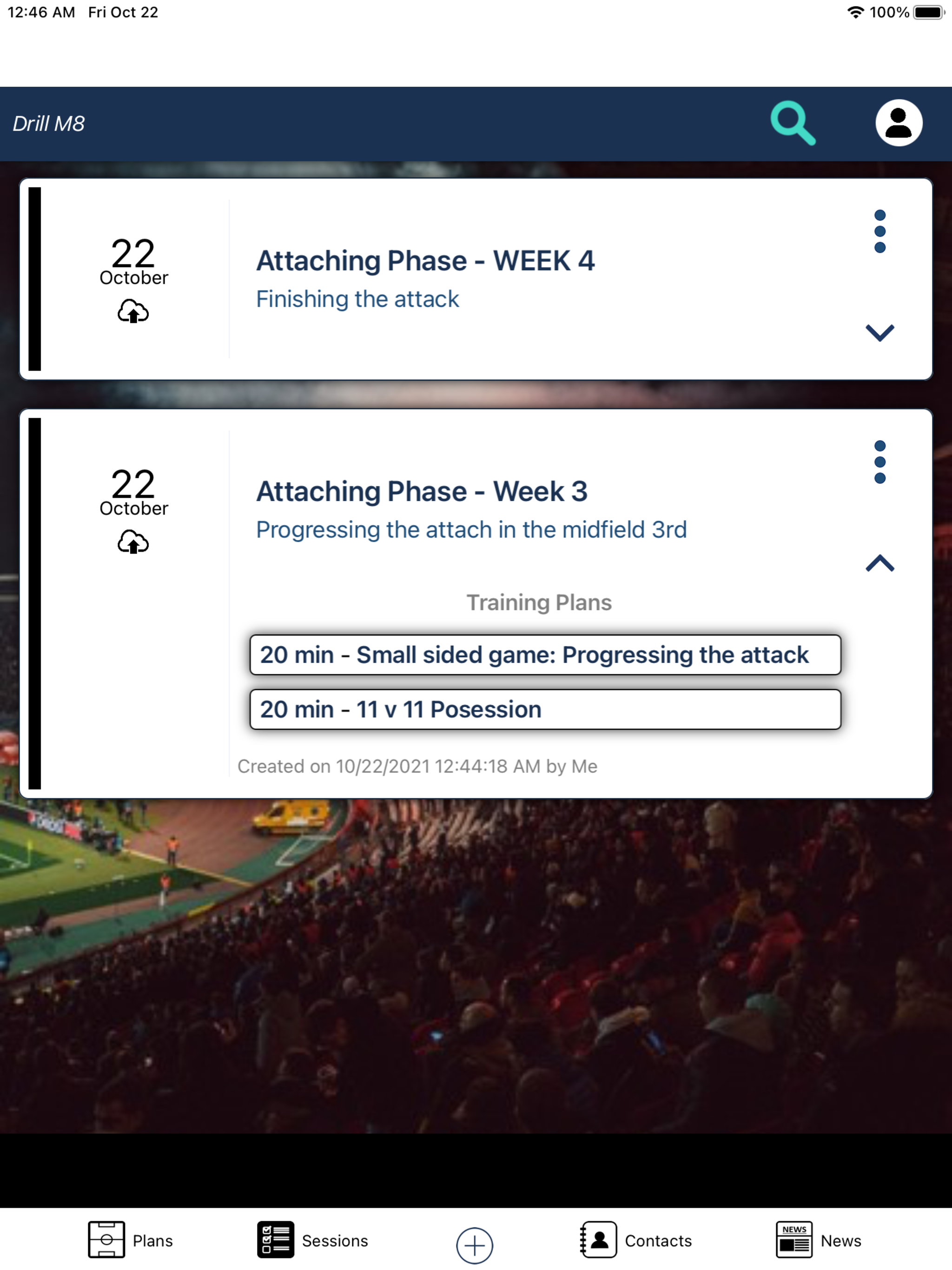 Drill M8: Football Tactics