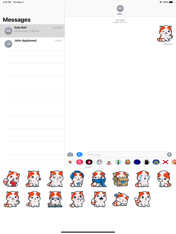 Screenshot #6 pour Cute cat emoji kitty stickers