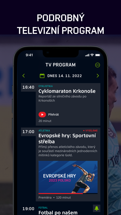 ČT sport Screenshot