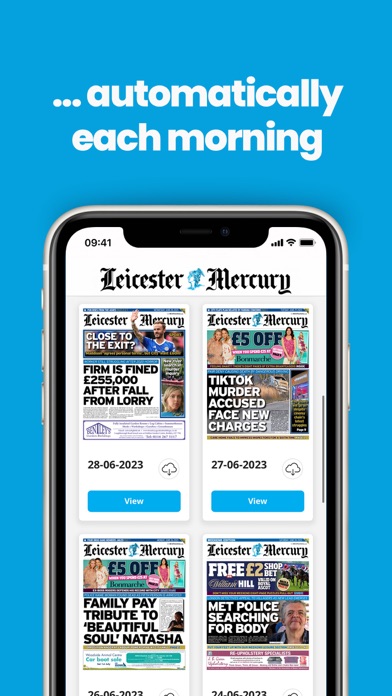 Leicester Mercury Newspaper Screenshot
