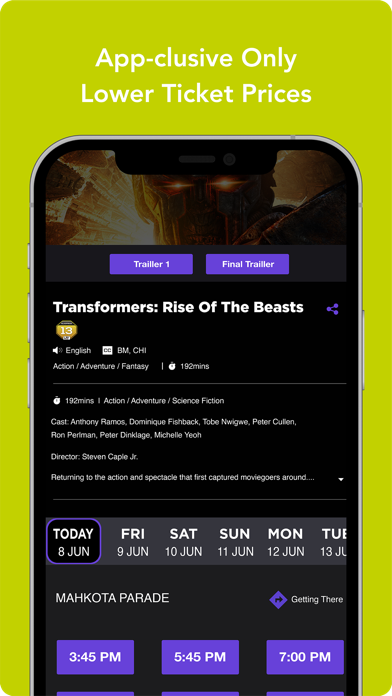 mmCineplexes Screenshot