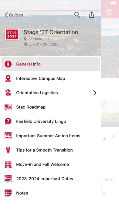 Fairfield University Guides Screenshot