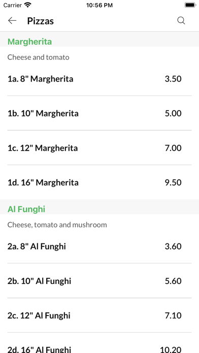 Ravanelli Pizzeria Screenshot