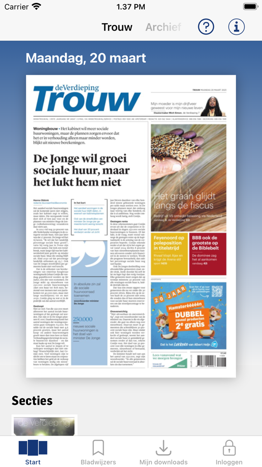 Trouw digitale krant - 13.8.0 - (iOS)