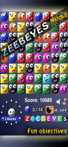 Game screenshot ZeebEyes Match-3 apk