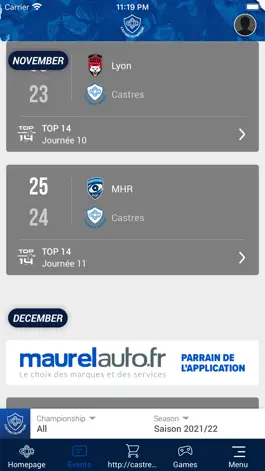 Game screenshot Castres Olympique apk