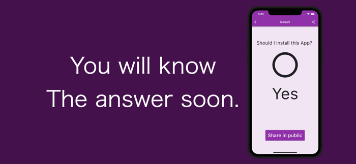 Two Choices answering app