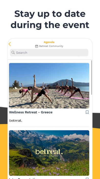 Betreat - Creative Events Screenshot