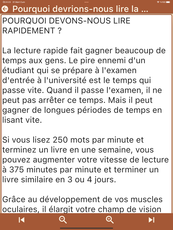Screenshot #6 pour Lecture rapide et exercices