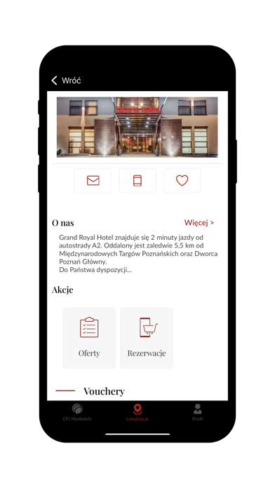 CFI MyHotels Screenshot