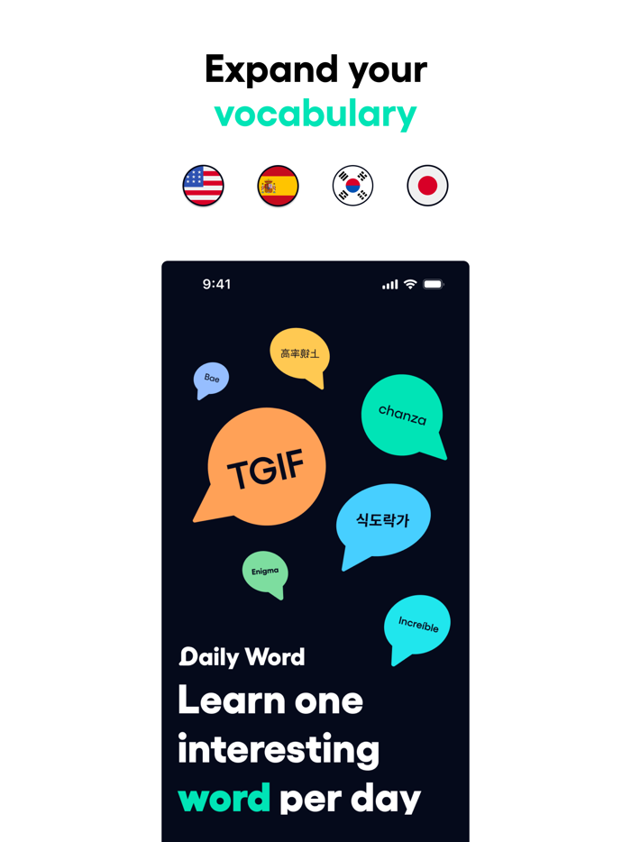 Daily Word Build vocabulary