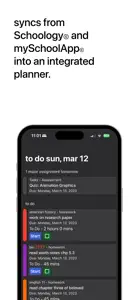 PlanIt Homework App screenshot #1 for iPhone