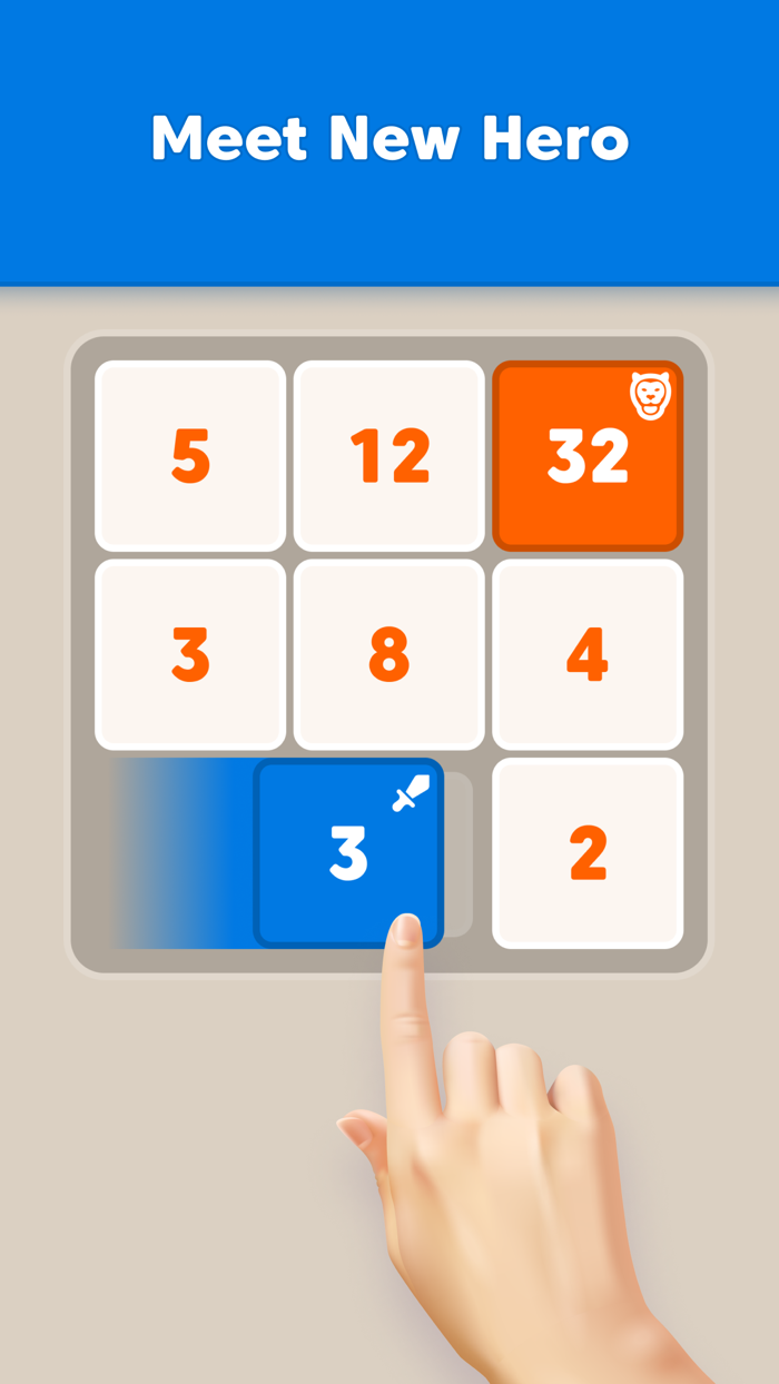 Numbers Hero Swipe and Merge