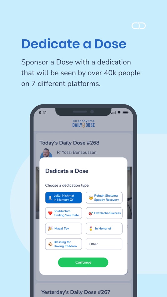 #3. Daily Dose by TorahAnytime (iOS) Podle: TorahAnytime com Inc.