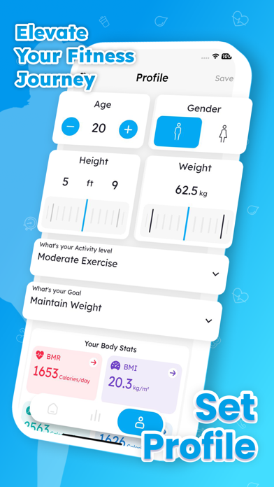 Calorie Counter - BMR Tracker Screenshot