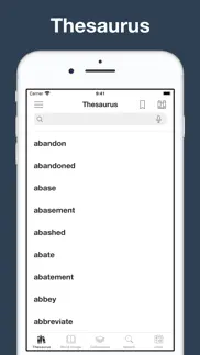 vocabulary builder: thesaurus, iphone screenshot 1