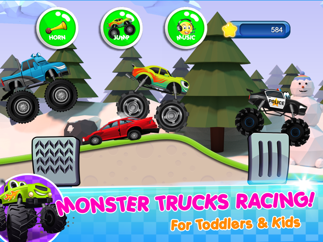 ‎Monster Trucks Game for Kids 2 Screenshot