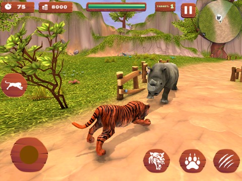 Angry Wild Tiger Simulator 3Dのおすすめ画像1