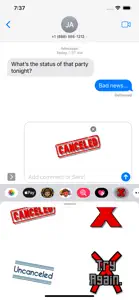 Cancel Stickers screenshot #4 for iPhone