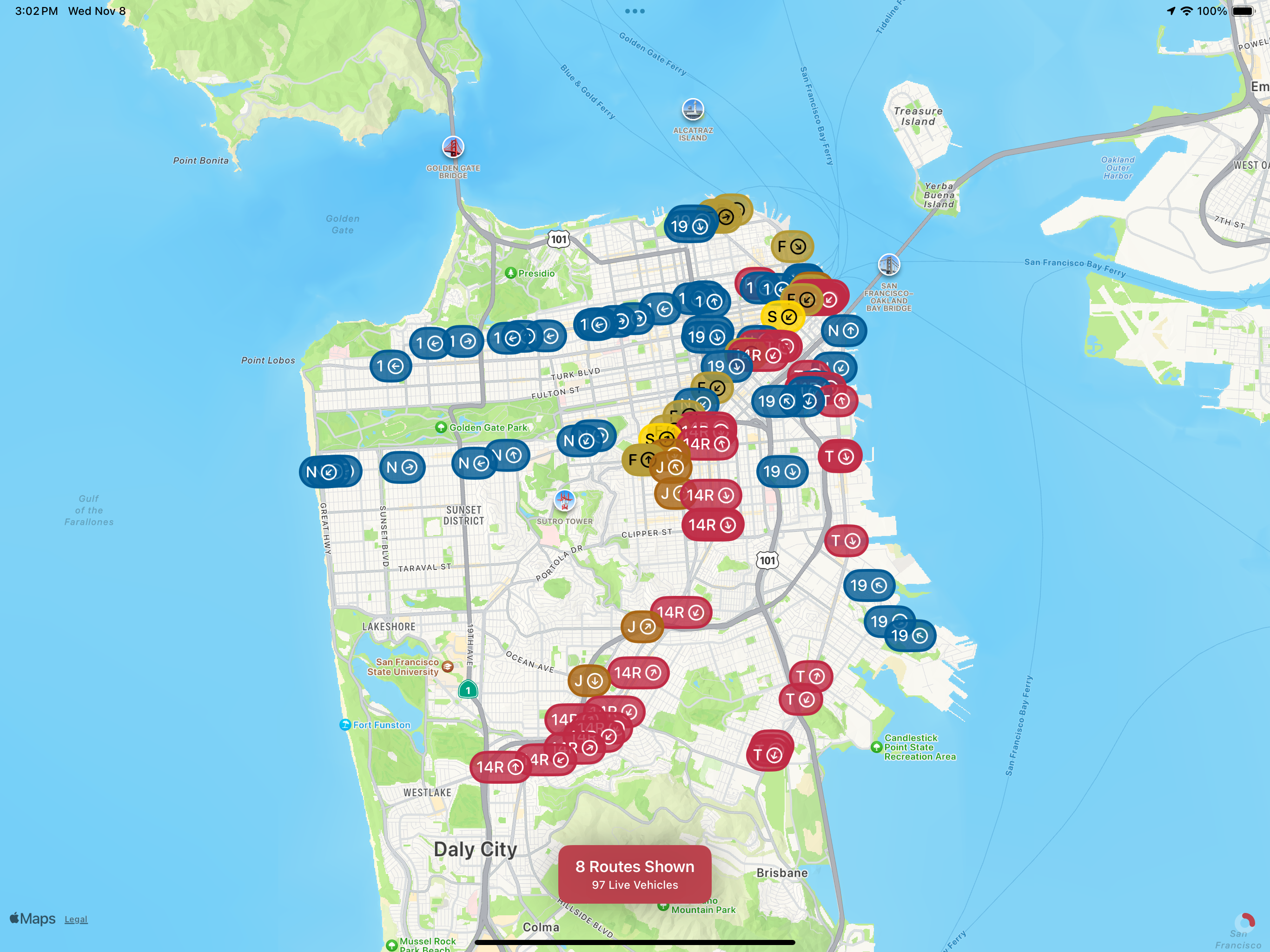 Live Muni Map