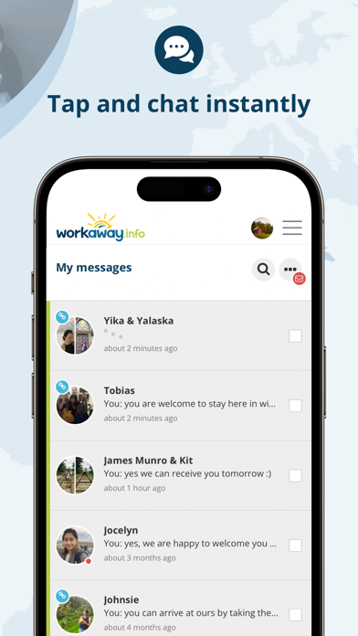 Workaway Host App Screenshot