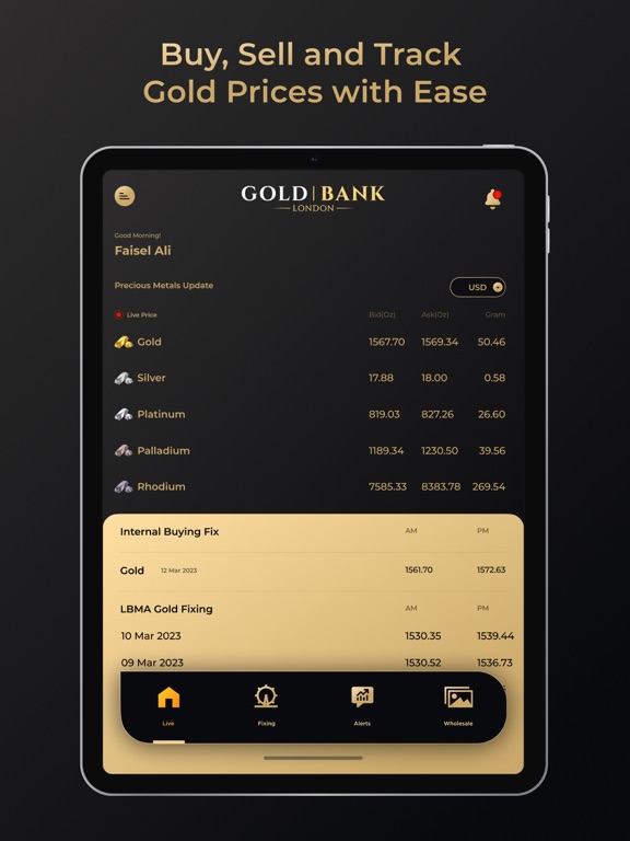 Screenshot #4 pour Gold Bank® Live Prices