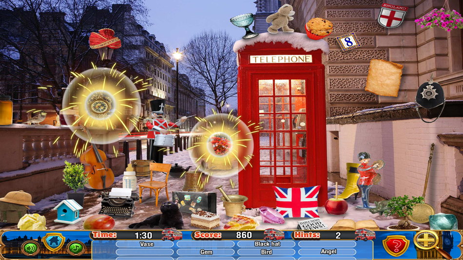 #9. Hidden Objects London Spy Time (iOS) โดย: Brainfull, LLC