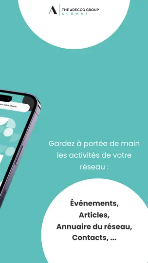 Capture d'écran de Adecco Group Alumni sur iPhone 2